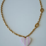 Collier CŒUR RAYÉ