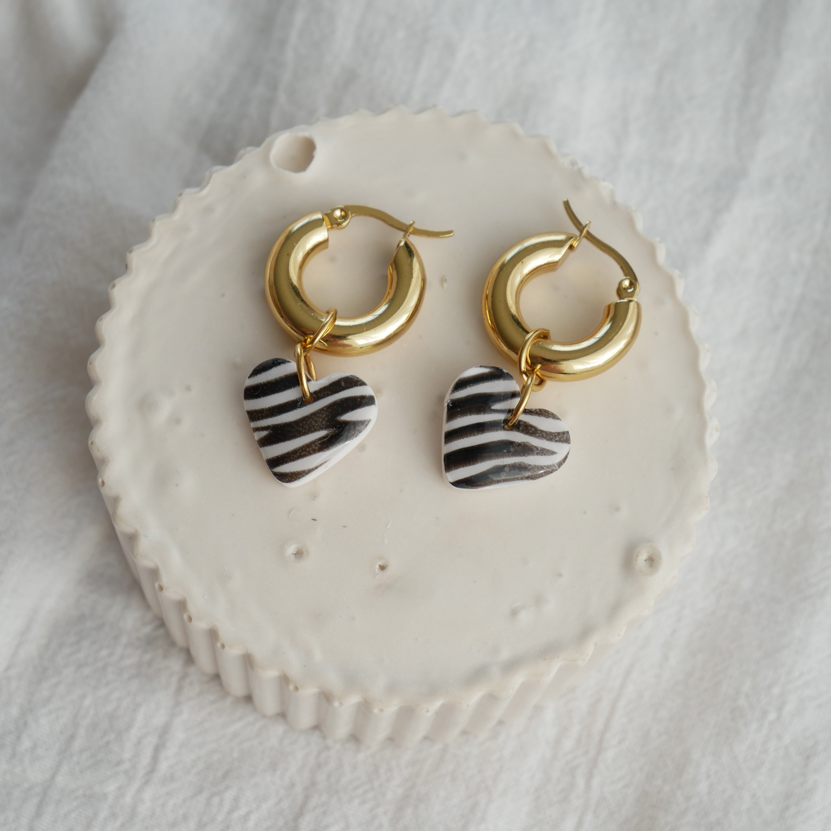 Boucles d’oreilles ROMY ZÈBRE